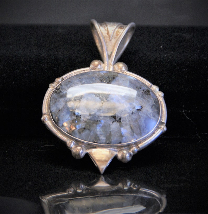 Sterling and Bellidoite Mineral Pendant image 1