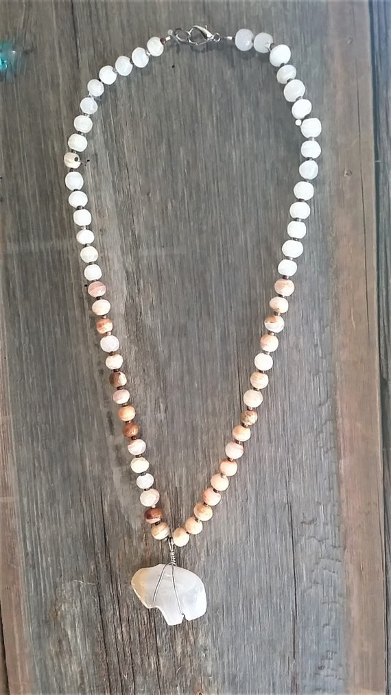 White Buffalo Agate Necklace - image 2