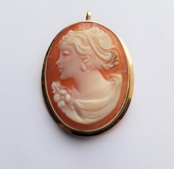 Vintage Cameo Pin/Pendant 1979 - image 4