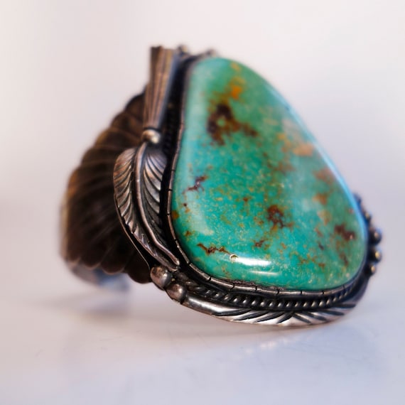 Estate Vintage Native American Turquoise Signed C… - image 4