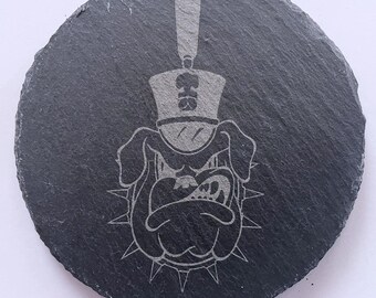 Citadel Bulldogs Slate Coaster
