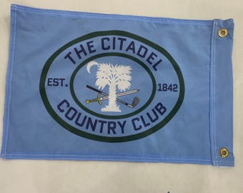 The Citadel Country Club Boat or Golf Cart Flag