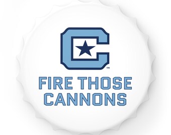 The Citadel "C" Logo with "Fire those cannons" Logo Bottle Opener