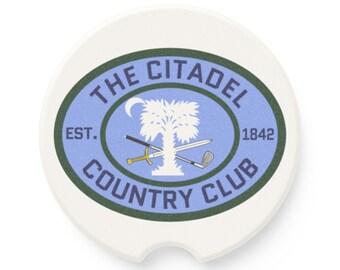 Citadel Country Club Logo Soapstone Car Coaster
