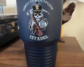 LOD Custom Insulated Tumbler, 30oz with Bold Citadel Design - Perfect for Gifts, Hot/Cold Beverages, Sports Events, and Daily Use