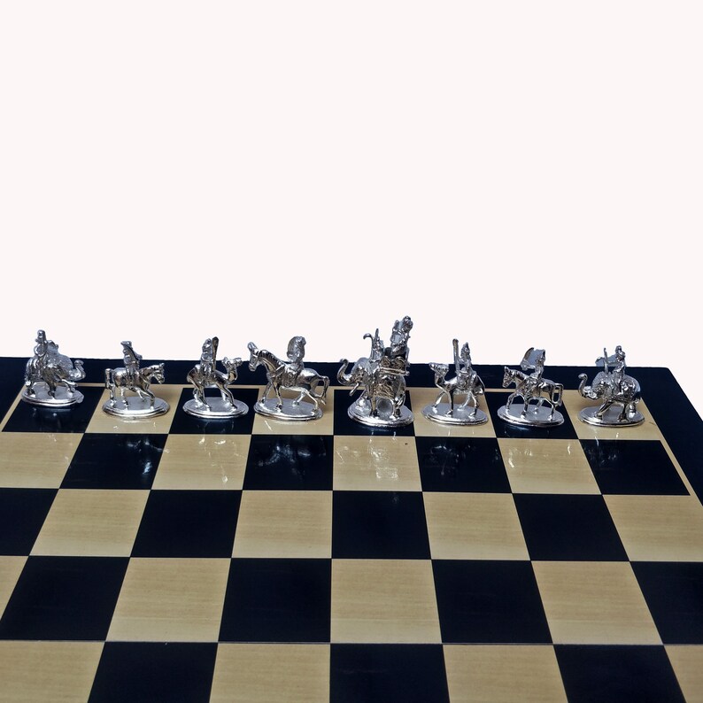 Handmade Brass Chess Set Elephant Theme Brass Chess Pieces Etsy