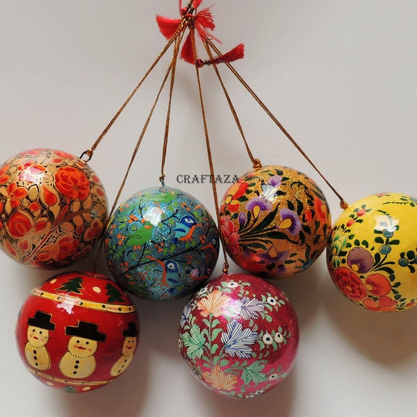 Christmas Tree Ornaments Decorations Items Handmade Hanging Balls Christmas Baubles Wall Hanging Accessories for Office Home Decor