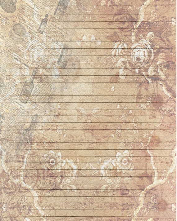 Vintage Lined Paper Printable