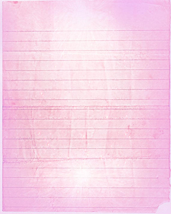Printable Journal Page Pink Lined Digital Stationery 8 x 10 Etsy