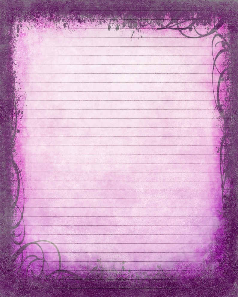 Printable Journal Page Instant Download Purple Digital | Etsy