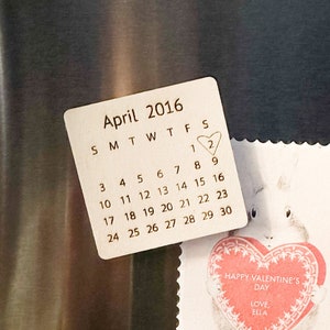 Save the Date Magnet, Personalisierter Kalender Magnet, Personalisierter Valentinstag Magnet, Jubiläum Magnet, Hochzeitseinladung Magnet