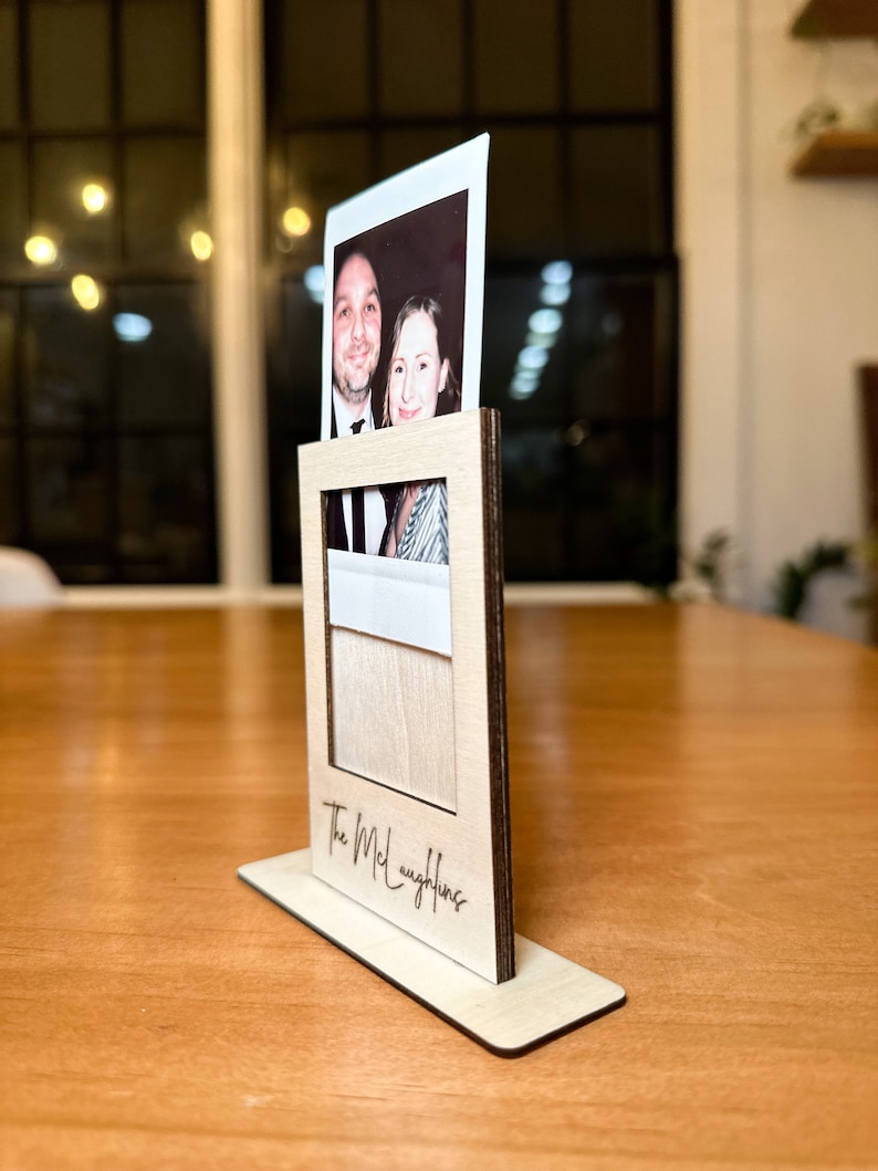 Wooden Standing Photo Frame for Instant Picture, Standing Picture Frame