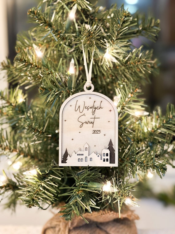 Wesolych Swiat Polish Christmas 2025 2026 Ornament, Keepsake Year Christmas Ornament, Merry Christmas Ornament, Boze Narodzenie
