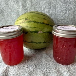 Watermelon Jam, Homemade Gift, Stocking Stuffer, Sweets, Easter Basket, Mother&#39;s Day Gift. 8oz