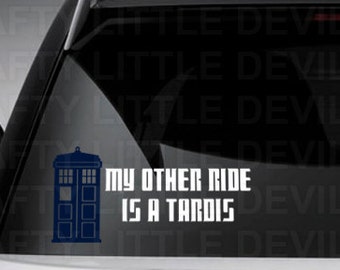 My Other Ride is a Tardis Decal | Etsy