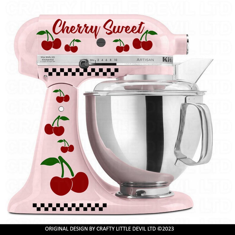 Cherry mixer decal image 1