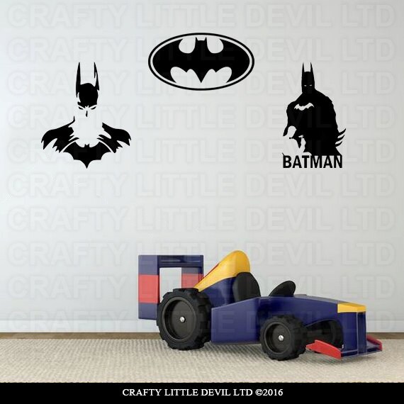 Items similar to Batman Wall Decal Set on Etsy