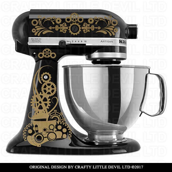 Steampunk Mixer Decal Etsy