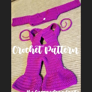 Crochet PATTERN Selena Inspired Costume Newborn to 0-3 Months