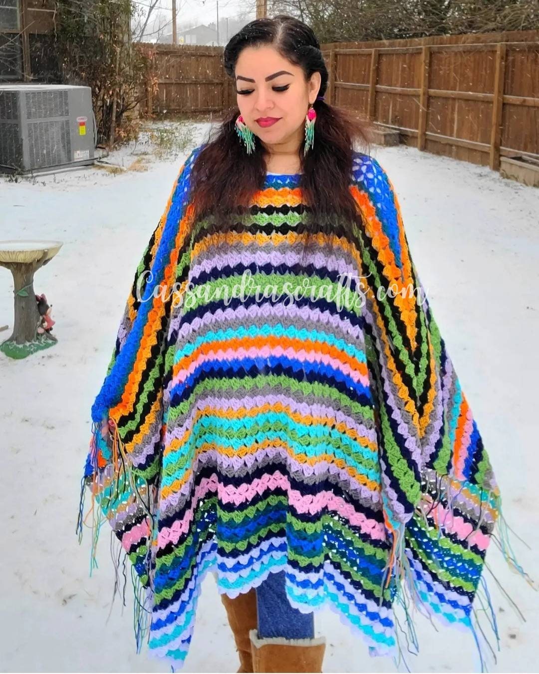 Made to Order Crochet Sophie Poncho Inspired by Mamma Mia 2 - Etsy