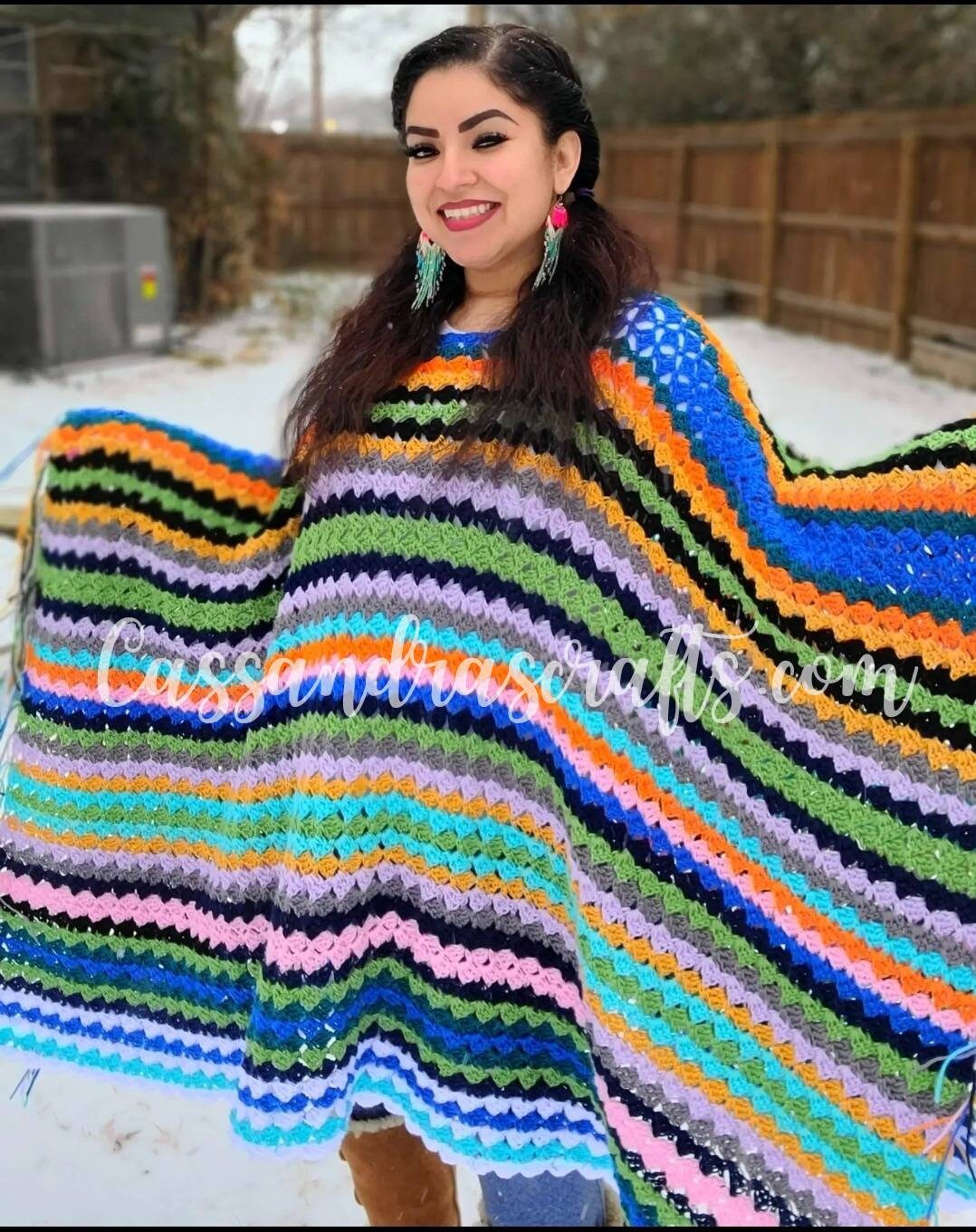 Made to Order Crochet Sophie Poncho Inspired by Mamma Mia 2 - Etsy