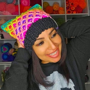 Crochet Pattern Pretty Kitty Crochet Beanie Pattern