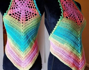Ready To Ship Crochet Halter Top US Women's Medium