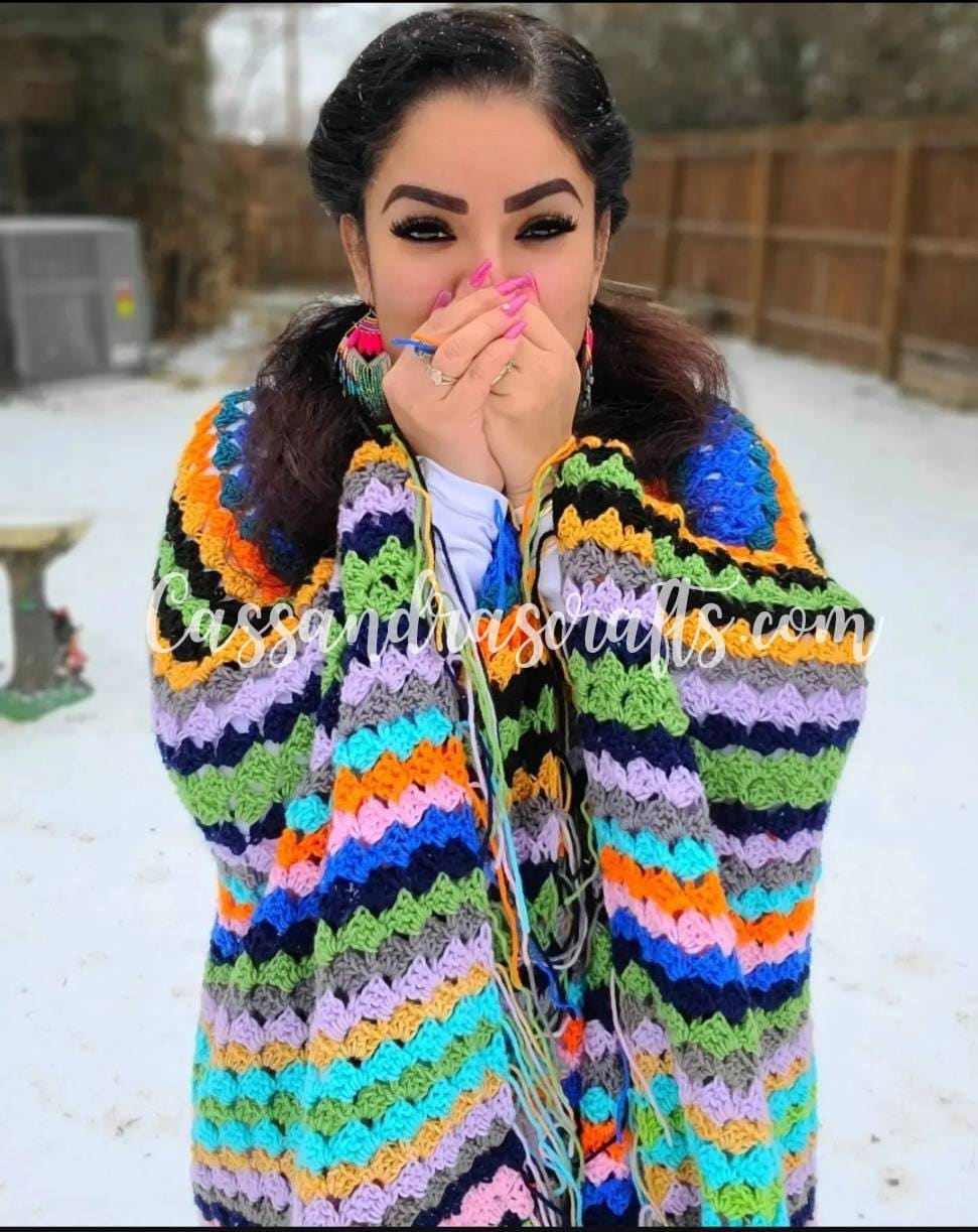 Made to Order Crochet Sophie Poncho Inspired by Mamma Mia 2 - Etsy