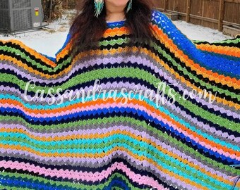 Made to Order Crochet Sophie Poncho Inspired by Mamma Mia 2 - Etsy