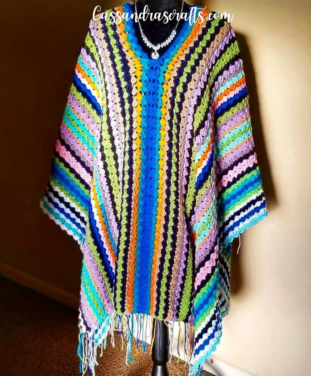 Made to Order Crochet Sophie Poncho Inspired by Mamma Mia 2 - Etsy