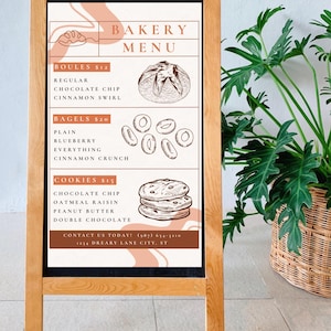 Bakery Menu