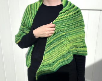 Châle jumelé - cachemire, écharpe, tricot torsadé