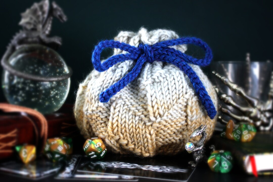 Artificer Large Cable Knit Dice Bag Dungeons and Dragons Etsy