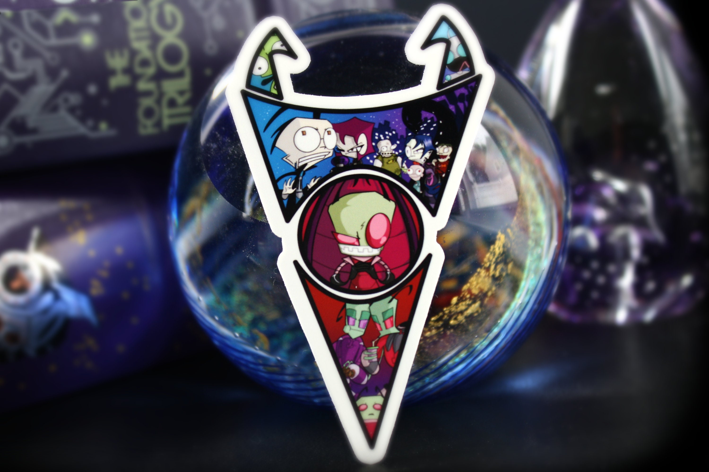 Invader Zim Cast Sticker - Zim, Dib, Gir, Gaz, Tallests, Skoodge, Tak, Irken, Nickelodeon Nicktoons