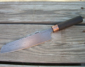 Wrought Iron San Mai Santoku - 01