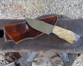 Every Day Carry - EDC - Stabilized Buckeye Burl Raised Clip Point
