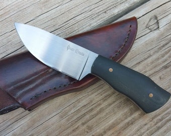 Every Day Carry - EDC - Dark Green Micarta Drop Point