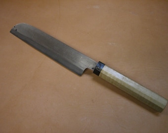 Wrought Iron San Mai Santoku - 04