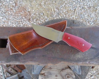 Every Day Carry - EDC - Red G-10 Raised Clip Point