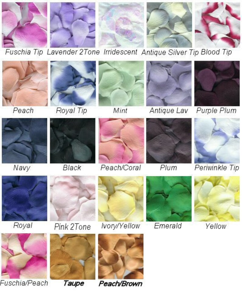 100 Fabric Rose Petals Wedding Petals Flower Girl Crafts Etsy