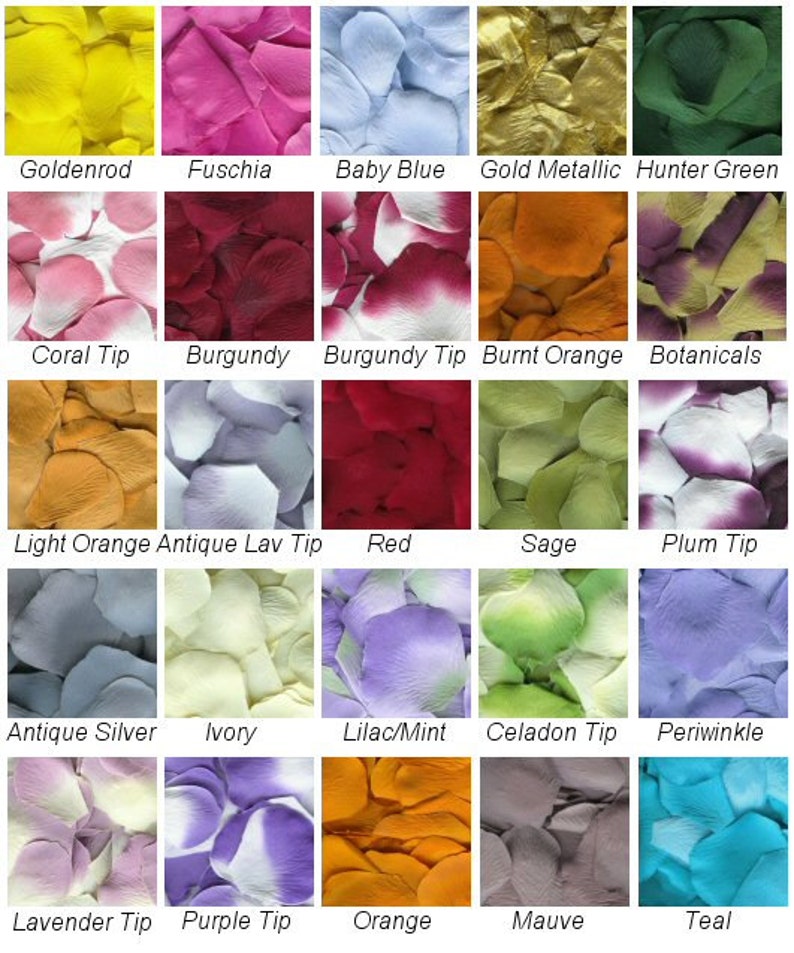 100 Fabric Rose Petals Wedding Petals Flower Girl Crafts Etsy