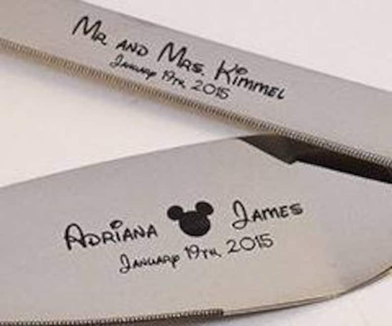 Disney Mickey Mouse Wedding Cake Knife Set Your Choice of Etsy