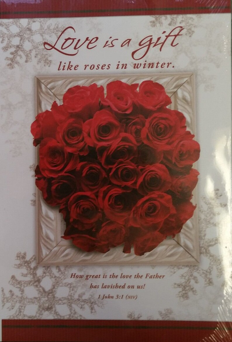 Red Rose Winter Snowflake Blank Wedding Programs Pkg 100 Etsy