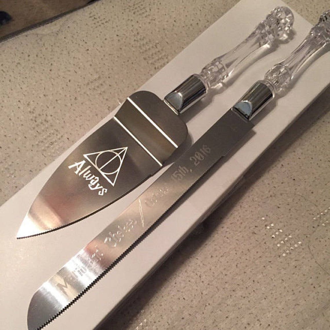 Harry Potter Always Wedding Cake Knife Set Your Choice of Etsy