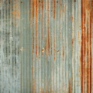 ROYCYCLED Decoupage Paper, Corrugated Metal, 21&quot; X 29&quot; Decoupage Paper, 18 lb Tissue Paper, Corrugated Metal Decoupage Paper