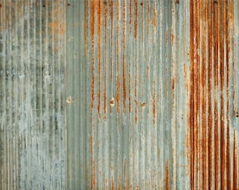 ROYCYCLED Decoupage Paper, Corrugated Metal, 21" X 29" Decoupage Paper, 18 lb Tissue Paper, Corrugated Metal Decoupage Paper