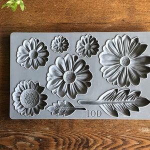 Iron Orchid Designs He Loves Me 6X10 Décor Mould™, IOD He Loves Me Mould, Clay/Wax/Food/Silicone Mould, IOD Flowers/Leaves Mould