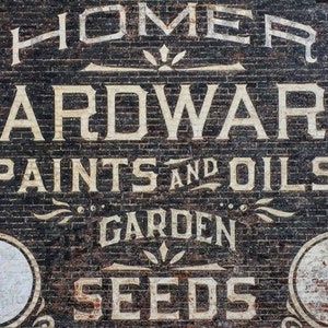 ROYCYCLED Decoupage Paper, Homer Hardware, 21&quot; X 29&quot; Decoupage Paper, 18 lb Tissue Paper, Hardware Decoupage Paper