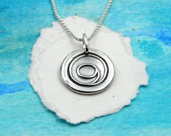 GRATITUDE, Small Silver Charm, Inspirational Jewelry, Food Pantry Donation