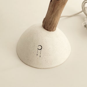 SPIR table lamp in wood and white Chinese paper WENZHOU. image 6